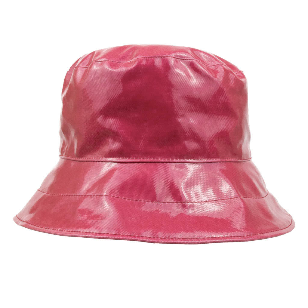 Pink waterproof bucket hat