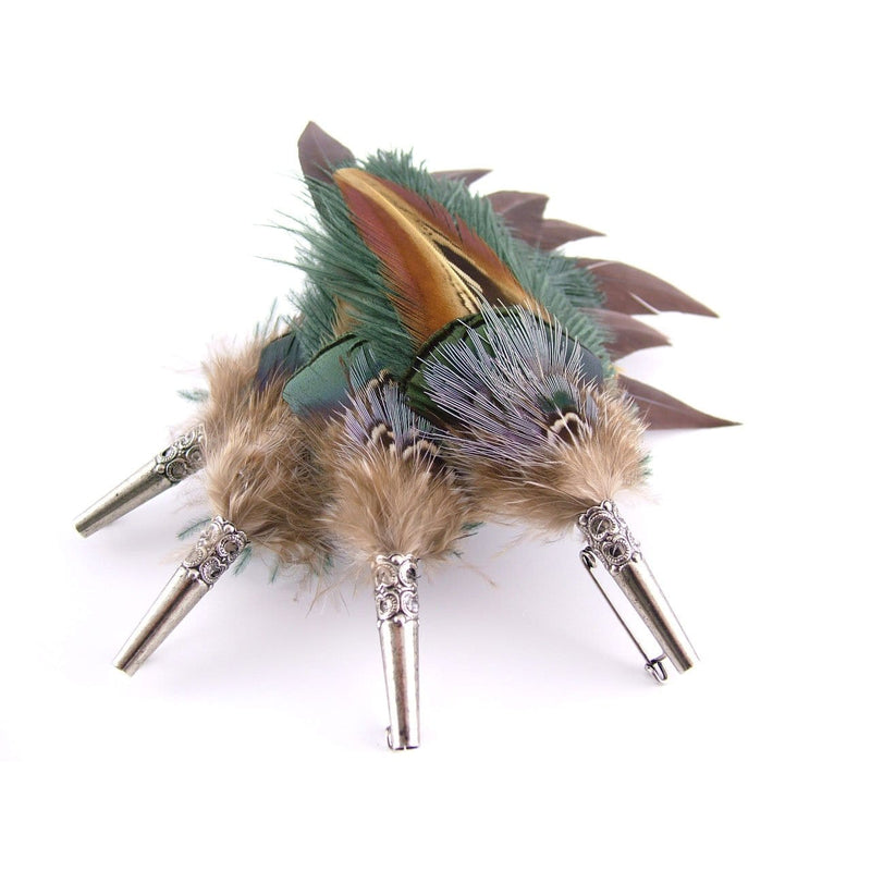 Feather Hat Pin - Gamebird & Ostrich